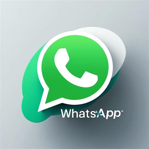 Dise O Minimalista Del Logotipo De Whatsapp Imagen Premium Generada