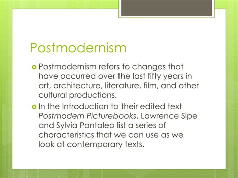 PPT - Postmodern Texts PowerPoint Presentation, free download - ID:7068205 