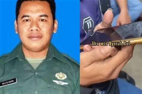 Heboh Beredar Rekaman Suara Diduga Milik Kopda Muslimin Aku Wis Nyerah