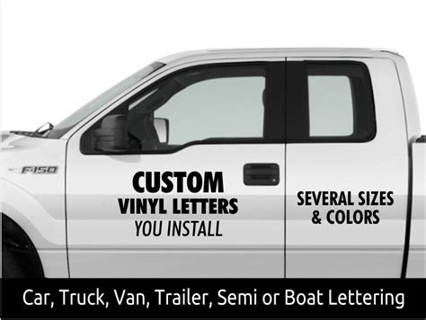 Vinyl Lettering For Cars Trucks Semi Van Trailer Or Boat Spokane