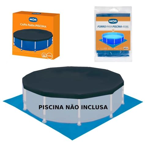 Mandiali E Shop Kit Capa Forro Para Piscina Circular Estruturada