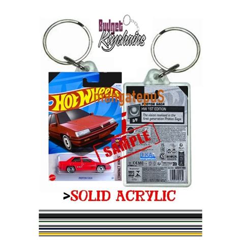 Hot Wheels Mini Keychain Proton Saga Shopee Malaysia