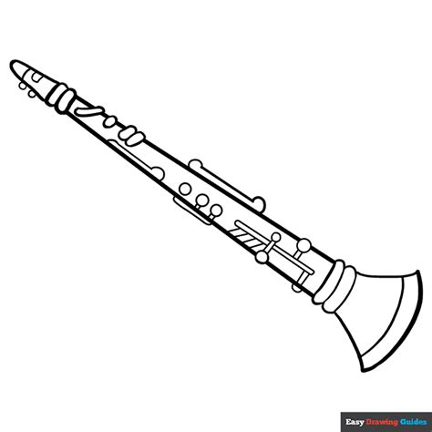 How to Draw a Clarinet - Really Easy Drawing Tutorial