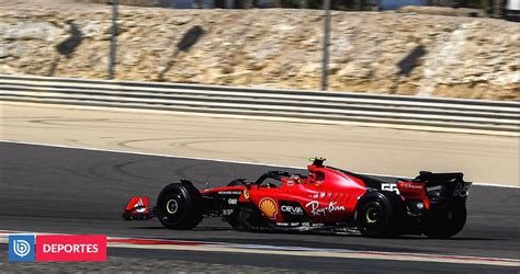 F1 Sainz fue el más rápido en la primera sesión del viernes en Bahrein