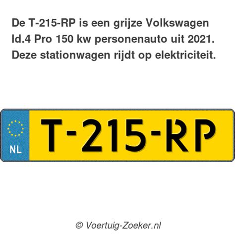 Kenteken T Rp Volkswagen Id Pro Kw Auto T Rp