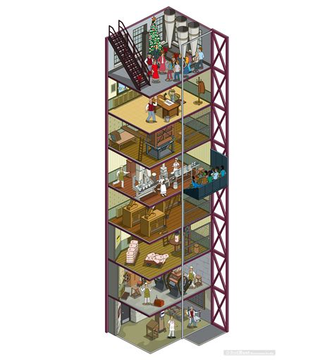 Detailed Isometric Illustration & Illustrated Maps by Rod Hunt