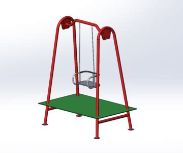 Качели круговые 14550х10380х2800 - Чертежи, 3D Модели, Проекты, Игровое ...