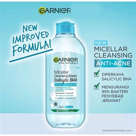 Jual Garnier Micellar Water Salicylic Blue Bha Ml Ml Shopee