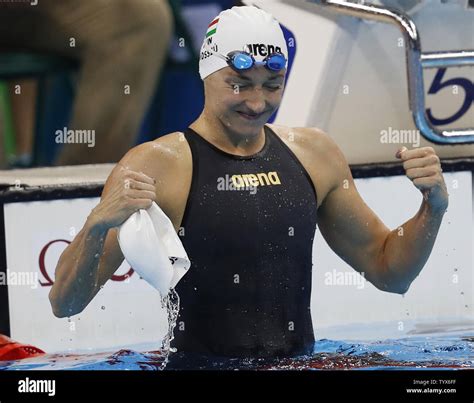 Katinka Hosszu Of Hungray Celebrates After Winning The Gold Medal In The Women S 100m Backstroke