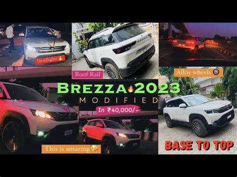 Brezza 2023 Modified Base To Top LXI To ZXI Alloy Wheels In