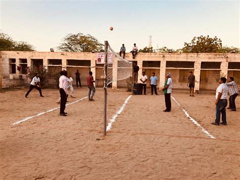 Volleyball Competition Begins Cheering वॉलीबॉल प्रतियोगिता का आगाज