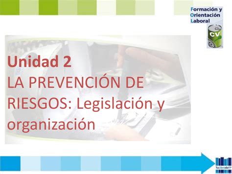 Fol La Prevencion De Riesgos Legislaci N Y Organizacion