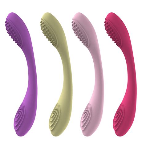 Double End Foldable And Bendable Clitoris Vibrator Women Thrusting Sex Massager Interactive