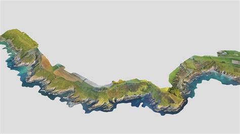 7km of Devon Coastline - 3D model by theblackarrows [0244b2e] - Sketchfab