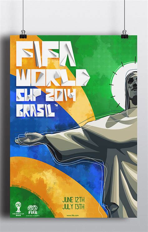 2014 Fifa World Cup Brazil Posters Flyers And Illustrations