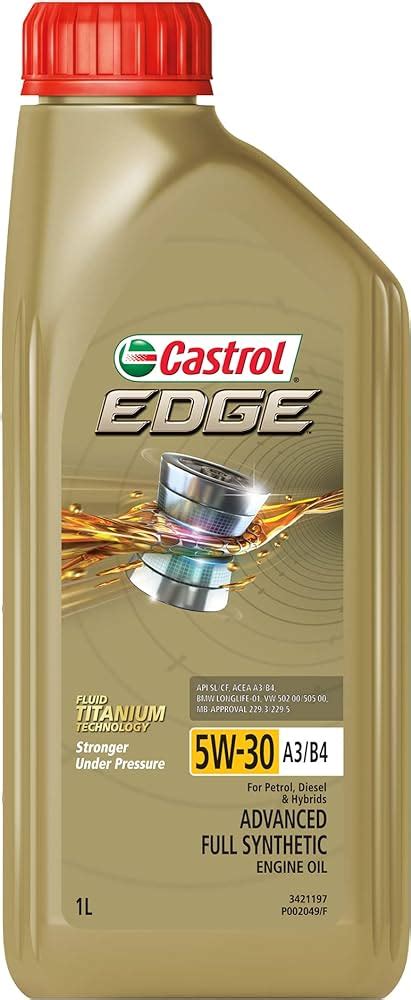 Castrol Edge Synthetic W A B Engine Oil L Off