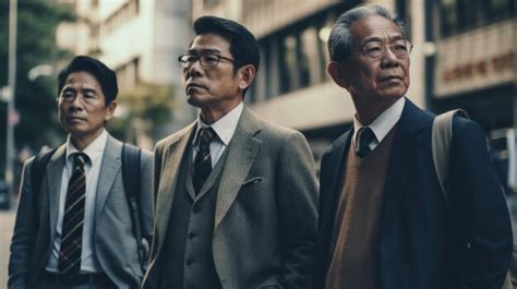 Premium AI Image | Handsome middleaged business mans on the street