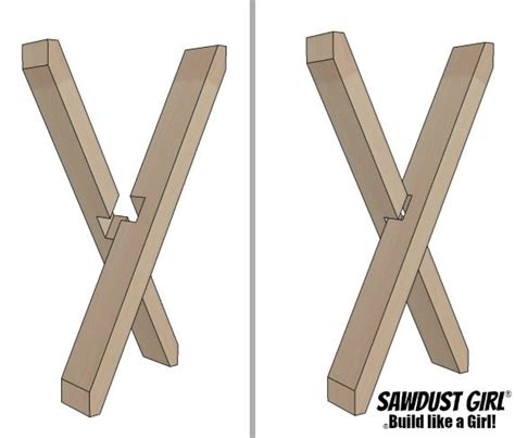 How To Make X Cross Table Legs Brokeasshome