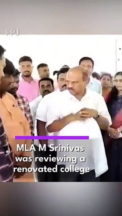 Jds Mla Loses His Cool And Slaps College Principal In Karnataka Video