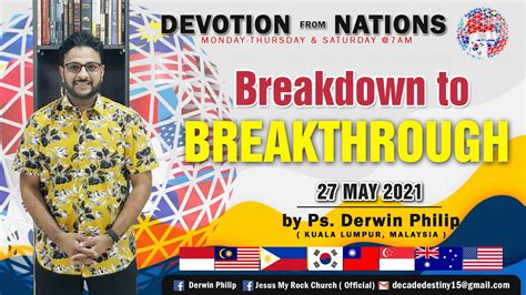 Devotion From Nations Ps Derwin Philip Kuala Lumpur Malaysia