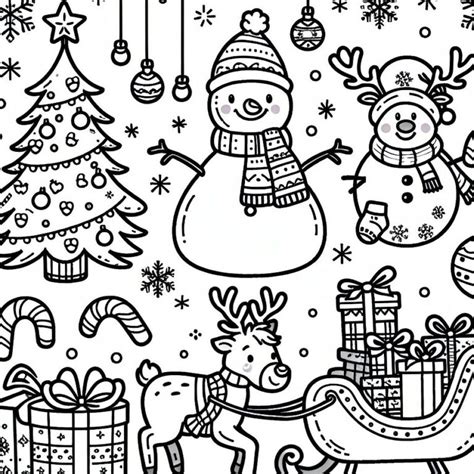 Dibujos Para Colorear De Navidad Faciles Educatics