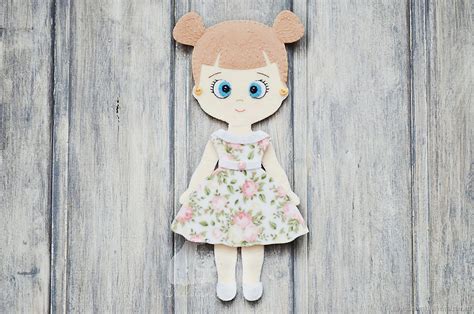 Снежана - куколка из фетра с одеждой на магнитах в интернет-магазине на ...
