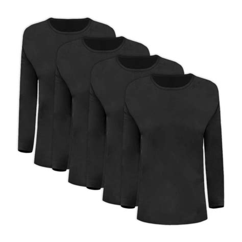 NY Lingerie Multi Pack Women S Long Sleeve Crewneck T Shirt Walmart