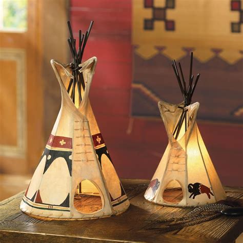 Teepee Lamp For The Home Pinterest Native American Decor American