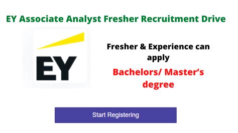 Ey Entry Level Associate Analyst Fresher Recruitment Drive Check