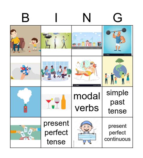 Vocabulary Review Bingo Card