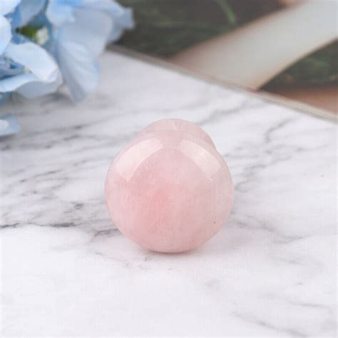 Face Massager Guasha Tool Natural Rose Quartz Mushroom Facial Foot Acupunc Jw Ebay