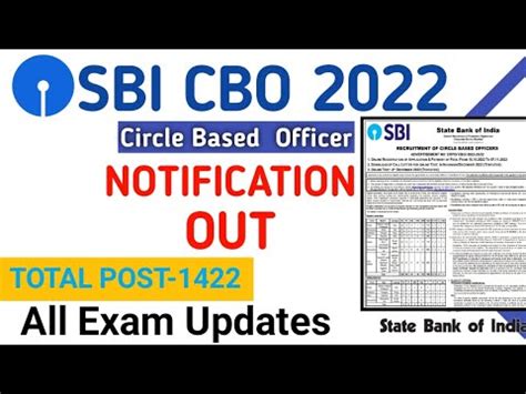 State Bank Of India SBI CBO Circle Based Officer Online Form 2022 For