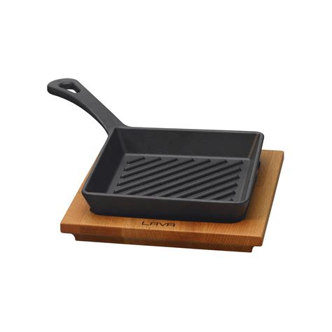 Mini Cast Iron Grill Pan With Lava Base X Cm Lava D K M Demir