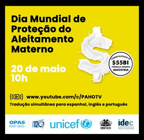 Not Cia N Opas Unicef E Parceiros Promover O Webinar No Dia