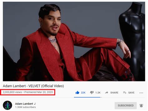 Simone On Twitter Congrats AdamLambert With Over 2 Million Views