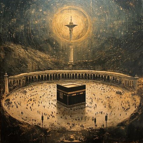 Ai Generated Images Mecca With The Kaaba At The Focal Point Of Love