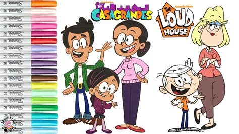 The Casagrandes Ronnie Anne Bobby And Maria The Loud House Lincoln And Rita Coloring Book Page