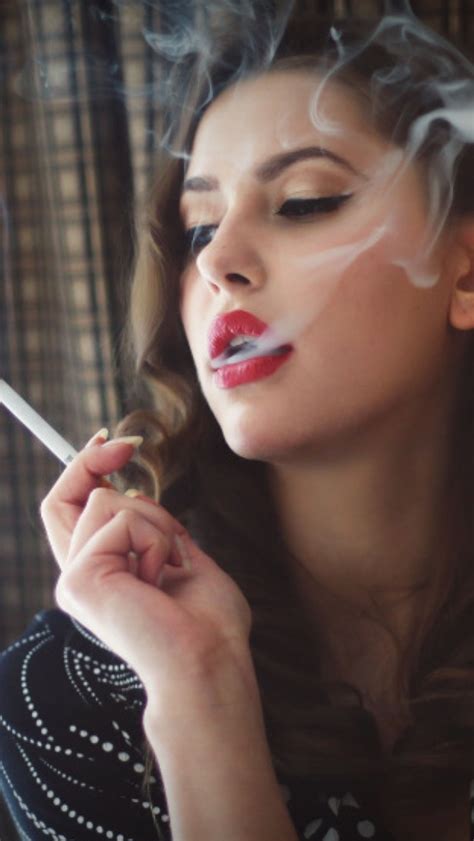 Girls Smoking Cigarettes Face