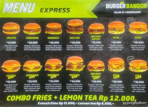 Selalu Diperbarui Menu Burger Bangor Gading Serpong Tangerang