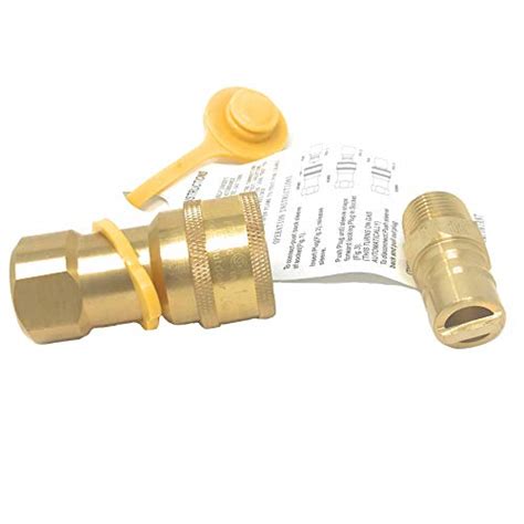 1 2 QDD LP Gas Quick Connect Disconnect Connector Male Insert Plug