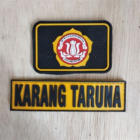 Jual Patch Rubber Logo Karang Taruna Kotak Dan Tulisan Karang Taruna