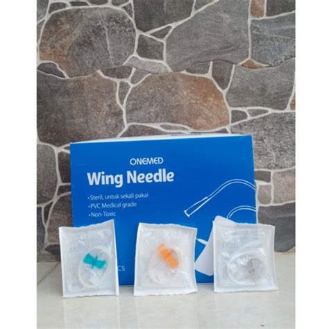 Jual Wing Needle Onemed 23G 25G 27G Wing Needle ONEMED Ukuran 25 G Wing