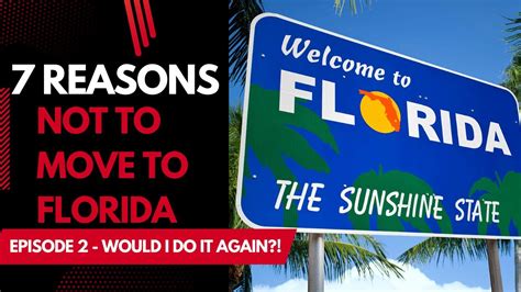 Reasons To Not Move To Florida Tampa Fl Youtube