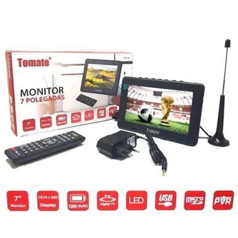 Tv 7 Polegadas - Tv Digital / Tela Monitor 7 Polegadas Tomate Mtm 707 | Shopee Brasil