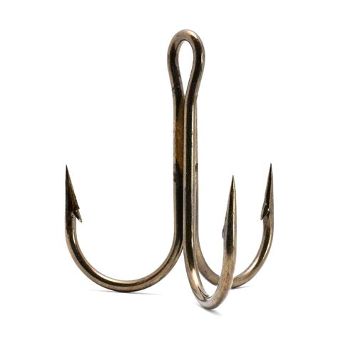 VMC ROUND BEND 9608 BZ SPLIT SHANK TREBLE HOOKS Fishing Hooks Jann S