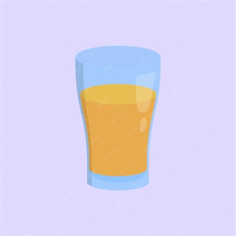 Premium Vector Fresh Glass Of Orange Juice Illustration Vector Orange Juice Glass Icon