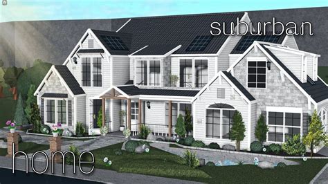 Bloxburg || role-play suburban home speedbuild | Modern suburban house ...