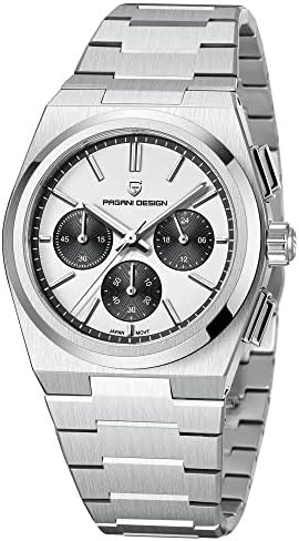 Pagani Design Watches For Men Japanese Quartz VK63 Stainless Steel