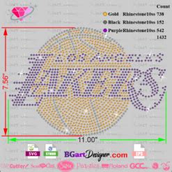 Lll Los Angeles Lakers Bling Best Rhinestone Files Cricut Silhouette