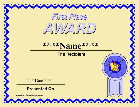 Printable Winner Certificate Templates Awards Certificates Template